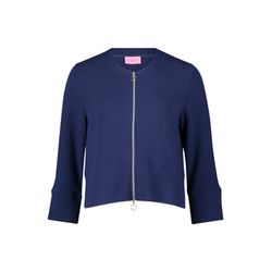 So Cosy Kurze Sweatshirtjacke mit 3/4-Ärmeln - blau (8342)