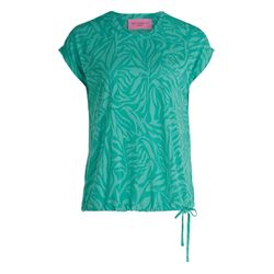 So Cosy Shirt mit Knoten - blau/grün (5102)