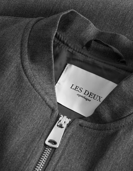 Les Deux Como Bomber Jacke - grau (3232)