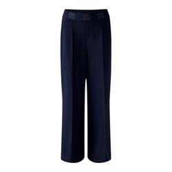 Oui Culottes with elastic waistband - blue (5742)