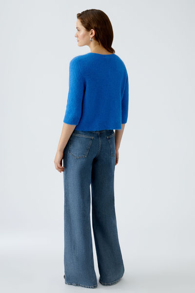 Oui Strickjacke - blau (5386)