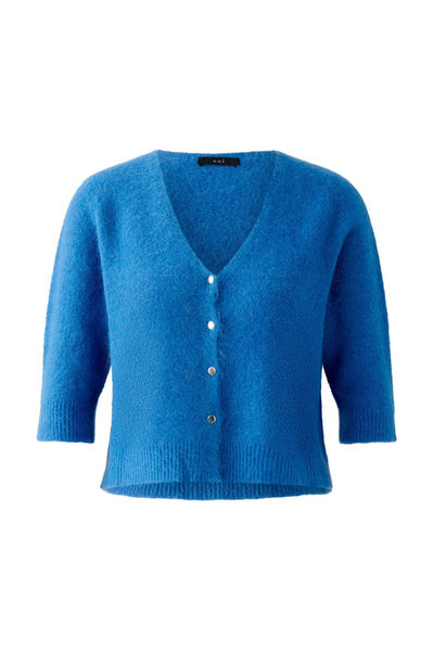 Oui Strickjacke - blau (5386)