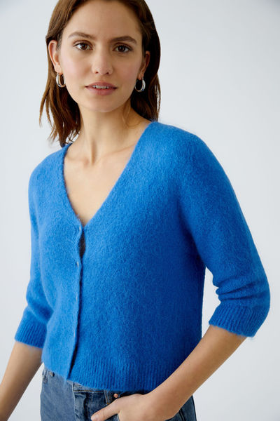 Oui Strickjacke - blau (5386)