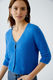 Oui Strickjacke - blau (5386)