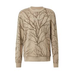 s.Oliver Red Label Leichtes Sweatshirt mit All-over-Print - beige (81A1)