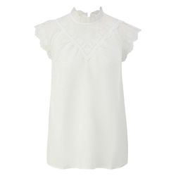 Q/S designed by Chemisier avec broderie - blanc (0200)