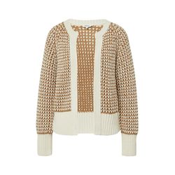 s.Oliver Red Label Relaxed fit cardigan with raglan sleeves - white/beige/brown (04X5)