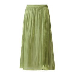 s.Oliver Black Label Shiny midi skirt with elastic waistband - green (7521)