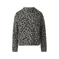 s.Oliver Black Label Relaxed-fit jumper with leo print  - gray (98X2)