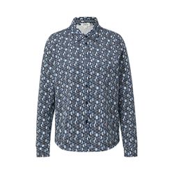 s.Oliver Red Label Jersey shirt blouse with all-over pattern - blue (55B0)