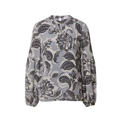 comma Chiffonbluse mit Rundhalsausschnitt   - blau (59A1)