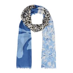 s.Oliver Red Label Scarf with artwork print - blue (55D0)