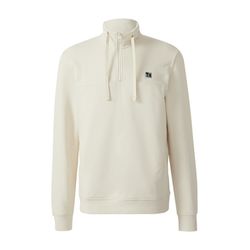 s.Oliver Red Label Sweatshirt mit Eingrifftaschen und Label-Patch - beige (9000)