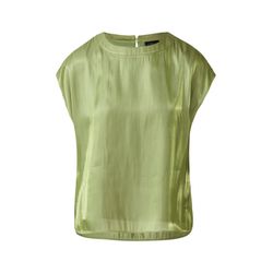 s.Oliver Black Label Viskosebluse mit überschnittenen Schultern  - grün (7521)