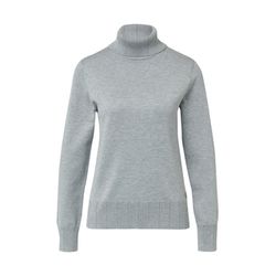 s.Oliver Black Label Slim-fit jumper with openwork details - gray (9400)