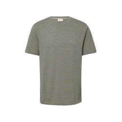 s.Oliver Red Label Jersey-Shirt mit Crew Neck - beige/grün (81G1)