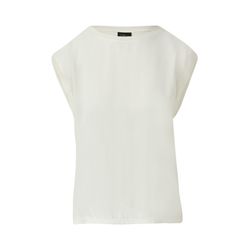 s.Oliver Black Label Lässiges Shirt im Fabricmix  - weiß (0200)