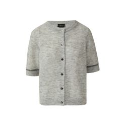s.Oliver Black Label Wollmix-Cardigan mit Kontrast-Details und Pailletten - grau (9400)