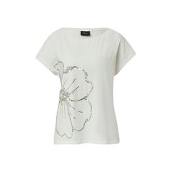 s.Oliver Black Label Relaxed fit T-shirt with sequin trim - white (02D5)