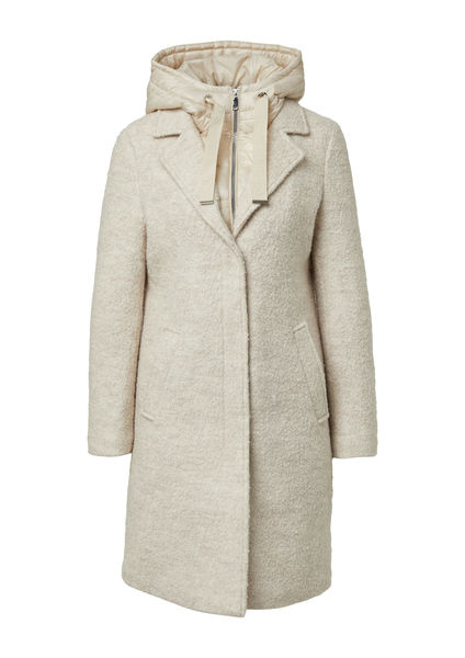 Red Label Coat with removable quilted insert beige