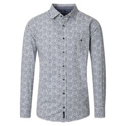 Casamoda Casual Fit: Freizeithemd - blau/grün (300)