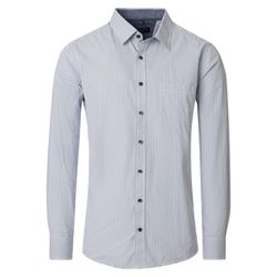 Casamoda Casual Fit: Freizeithemd - blau/grün (300)