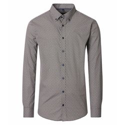 Casamoda Casual Fit: Freizeithemd - beige/blau (600)