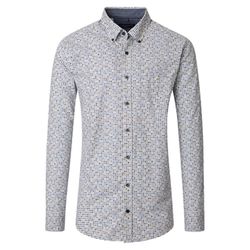 Casamoda Casual Fit: Freizeithemd - beige/blau (200)