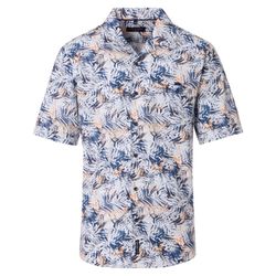 Casamoda Casual Fit: Freizeithemd mit Kurzarm - blau (100)