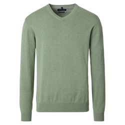 Casamoda V-neck jumper - green (387)