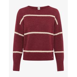 Brax Round-neck sweater - Style Lisa - beige/red (40)