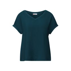Street One Strukturmix Shirt - blau/grün (16857)