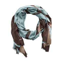 Street One Lightweight patterned scarf - blue (37020)