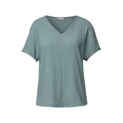 Street One Structure mix shirt - blue (17020)