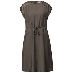 Street One Dress with mesh details - brown (16762)