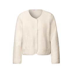 Street One Teddy-Jacke mit Knopfleiste - beige (16763)
