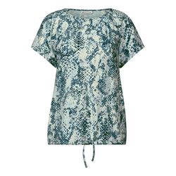 Street One Mixed-material shirt - blue (37020)