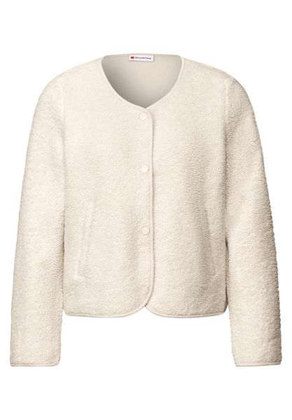 Street One Teddy-Jacke mit Knopfleiste beige (16763) 36