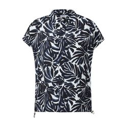 Cecil Gemusterte Bluse - blau (36831)