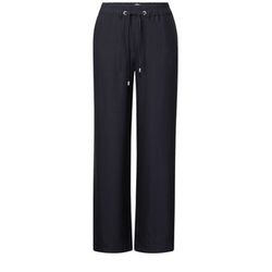 Cecil Wide Leg Strukturhose - Style Neele - blau (16831)