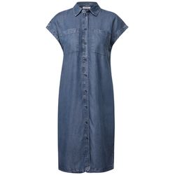 Cecil Denim Look Lyocell Kleid - blau (10281)