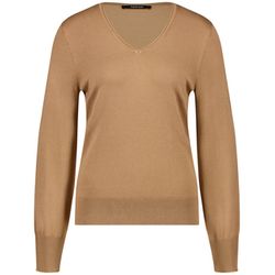 Taifun V-neck jumper - brown (07200)
