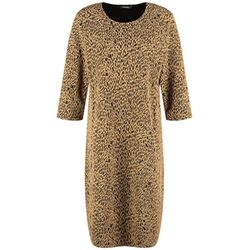 Taifun Animal print dress - brown/black (01102)