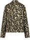 Taifun Jacke mit Leoprint - schwarz (01102)