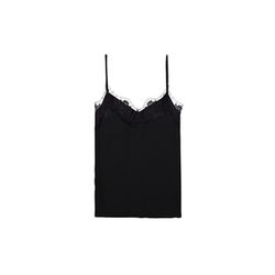 Garcia Top mit Spitze - schwarz (60)