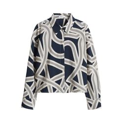 Opus Printbluse - Famena lane - blau (60020)