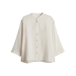 Opus Loose Bluse aus nachhaltigem Viskosemix - Fanari - beige/weiß (20003)