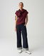 Opus Slim Strickshirt - Puctur - rot (40036)