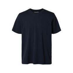 Selected Homme T-shirt with round neckline  - blue (178814)