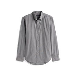 Tommy Hilfiger TH Flex Regular Fit Shirt with Vichy Check - gray (0OG)